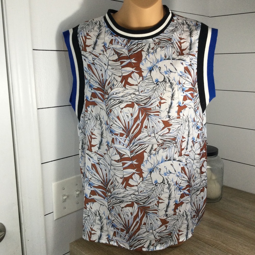 Zara Special-T w&b collection tank‎ top Womens Medium